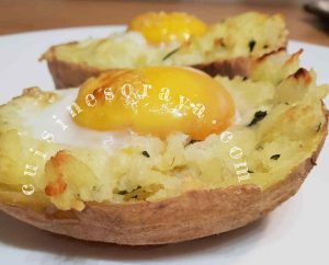 Pommes de terre farcies à l&rsquo;oeuf