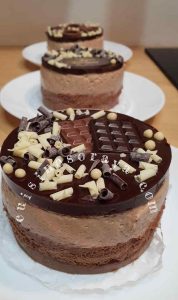Gâteau 3 chocolats individuel