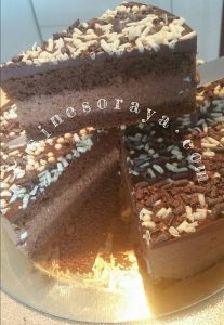 Moelleux à la mousse chocolat.
