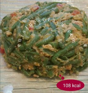 Haricots vert petits légumes aux oeufs
