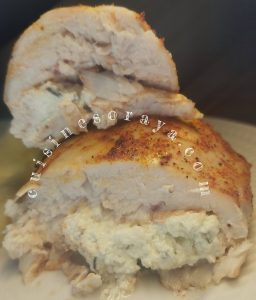 Poulet farci au fromage frais échalote-ciboulette