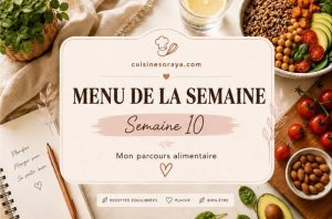 Mon menu semaine n°10 – Mon parcours de perte de poids