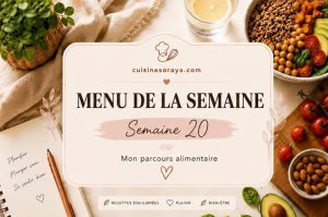 Mon menu semaine n°20 – Mon parcours de perte de poids